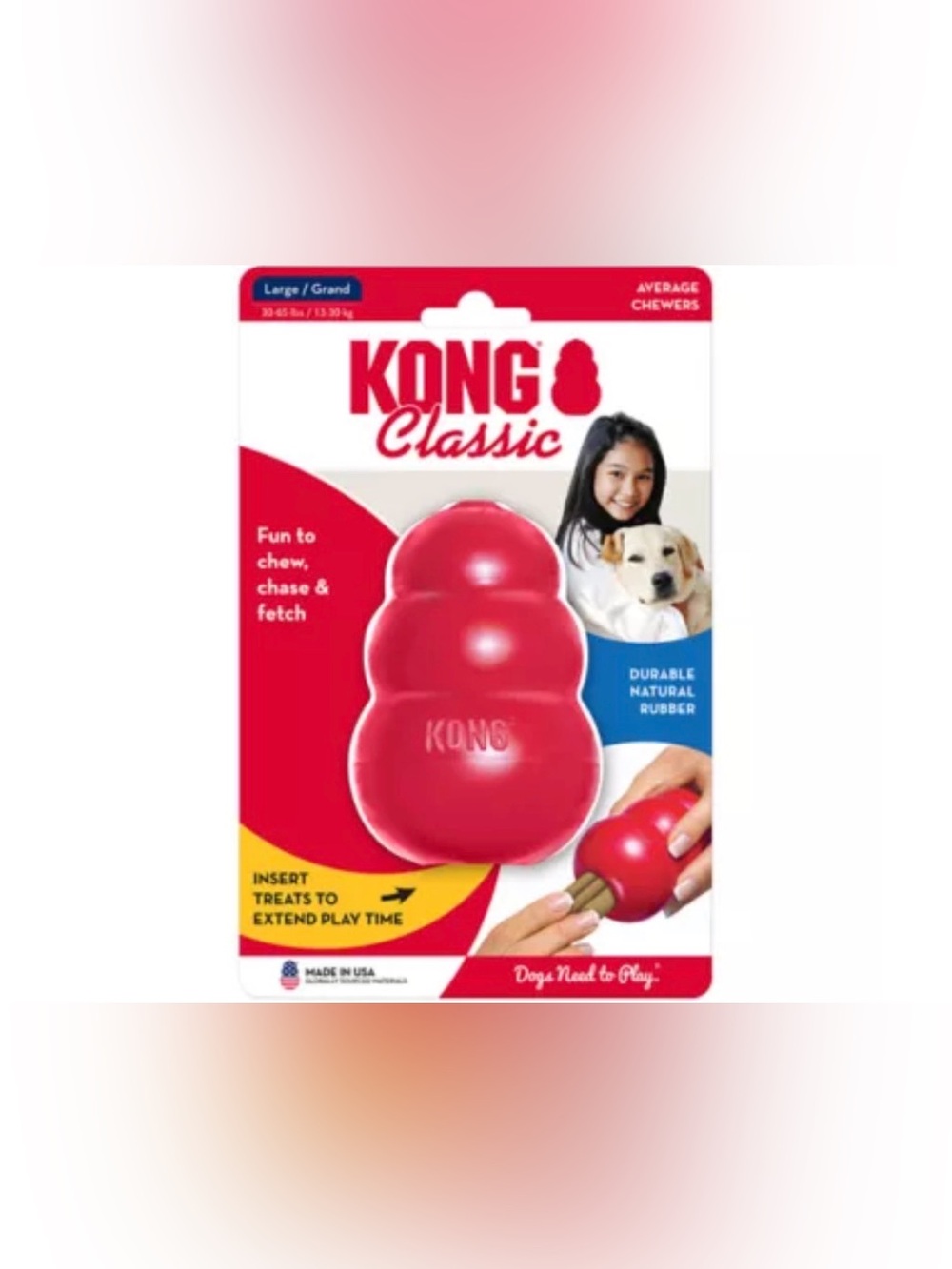 KONG Classic Stuffable Treat-Dispensing Dog Toy